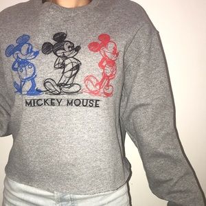 Micky Mouse cropped sweater